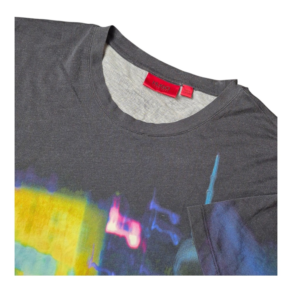Hugo Boss HUGO Men's‎ L Portugal Abstract Graphic All Over Print T-Shirt